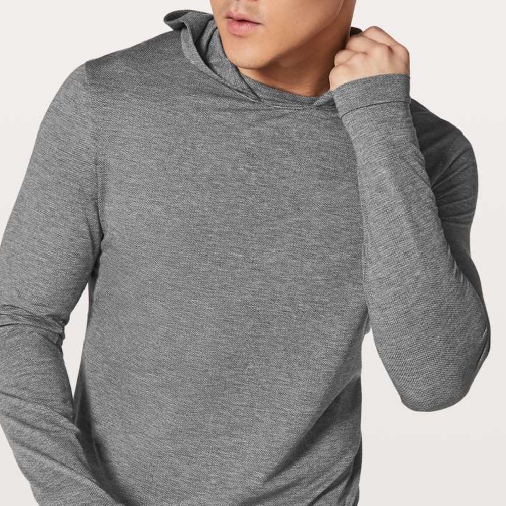 Lululemon Switch Up Long Sleeve Hoodie - Heathered Black - XL